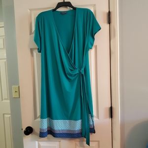 Women's 1X Tie Wrap Dress